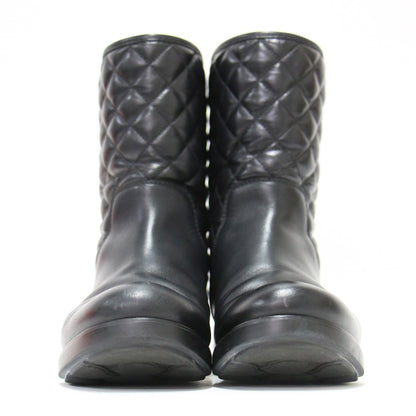 ニュー ピカデリー キルティング レザー ブーツ / NEW PICCADILLY ショートブーツ ミドル丈 ラウンドトゥ