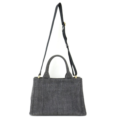 カナパ デニム 2WAY トートバッグ 1BG439 / CANAPA ハンドバッグ ショルダー ロゴ プリント