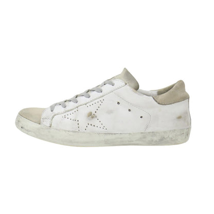 スーパースター レザー スニーカー / SUPERSTAR ローカット レースアップ ヴィンテージ加工