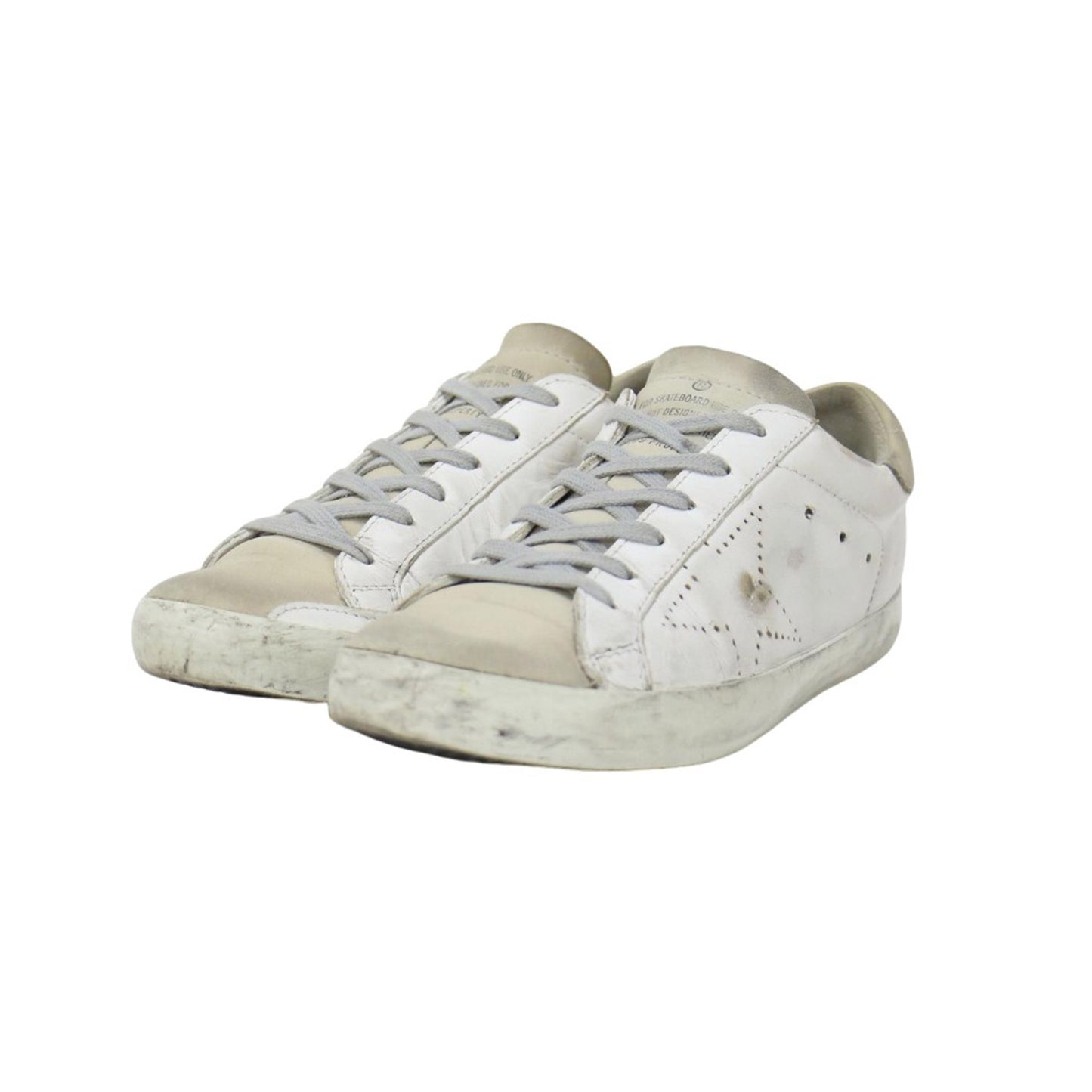 スーパースター レザー スニーカー / SUPERSTAR ローカット レースアップ ヴィンテージ加工