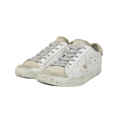スーパースター レザー スニーカー / SUPERSTAR ローカット レースアップ ヴィンテージ加工