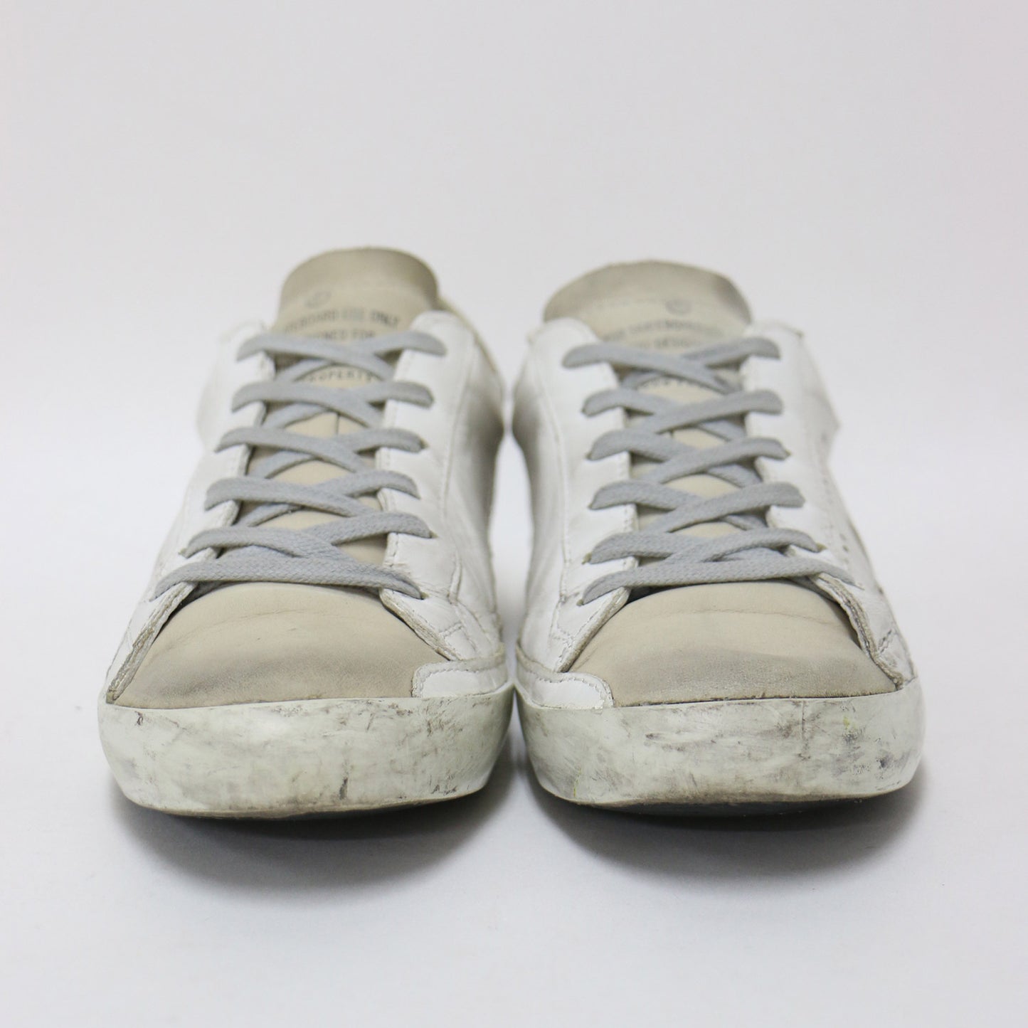 スーパースター レザー スニーカー / SUPERSTAR ローカット レースアップ ヴィンテージ加工