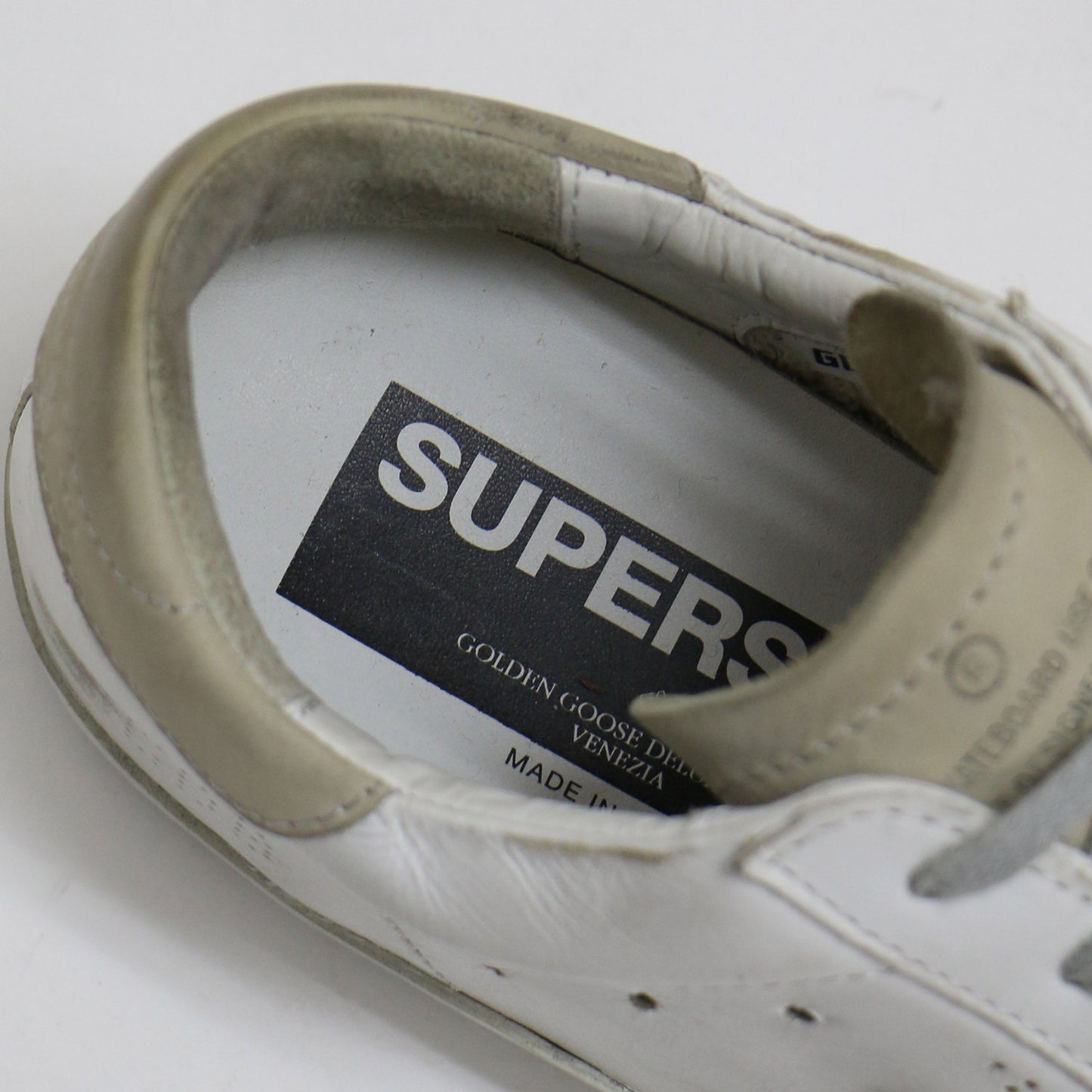 スーパースター レザー スニーカー / SUPERSTAR ローカット レースアップ ヴィンテージ加工