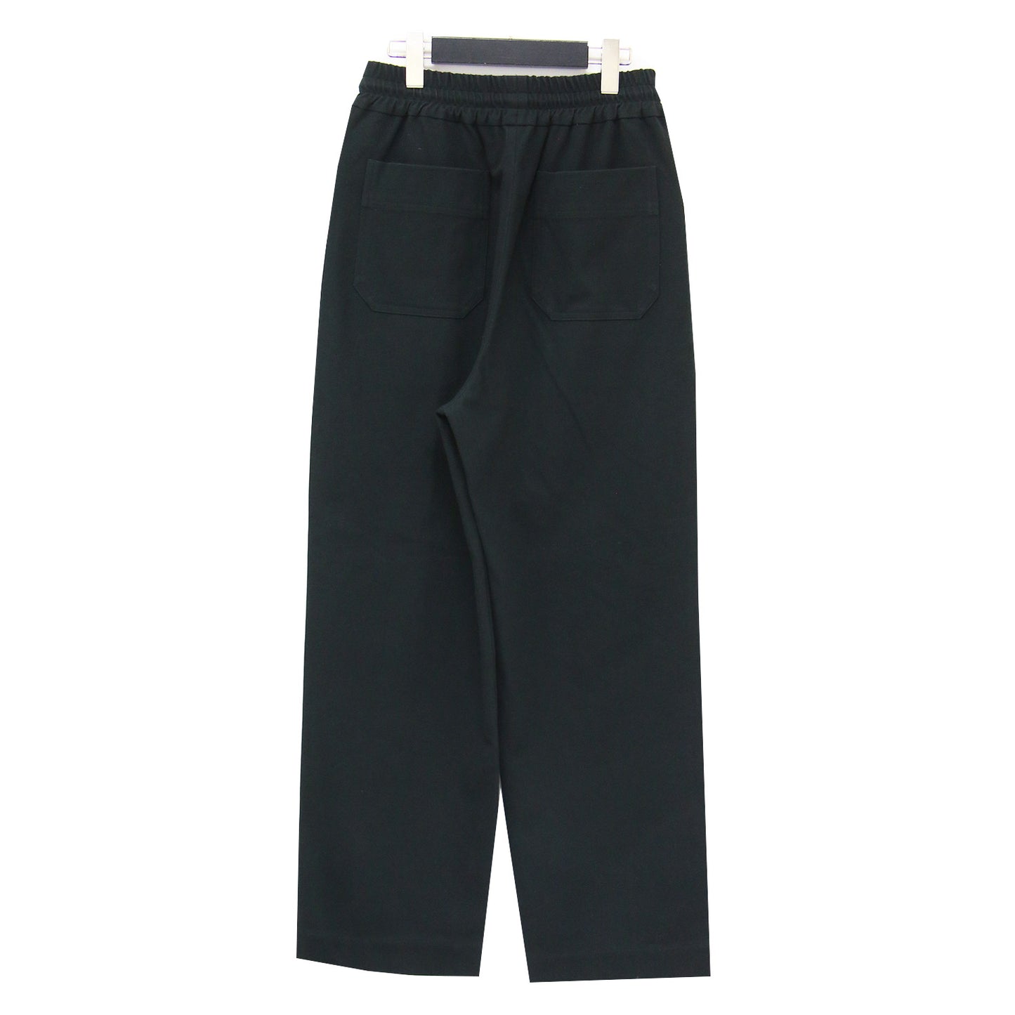 TRACK BOY PANTS / センターピンタック ストレート イージーパンツ ストレッチ素材 ハイウエスト