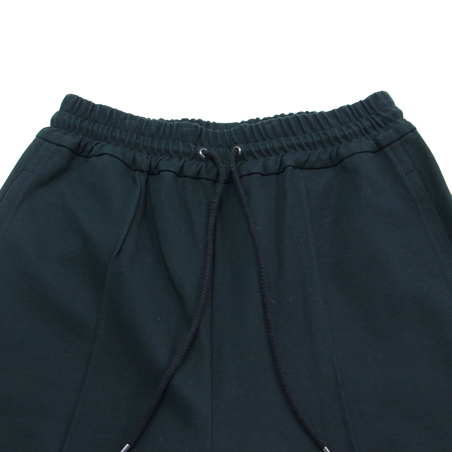 TRACK BOY PANTS / センターピンタック ストレート イージーパンツ ストレッチ素材 ハイウエスト
