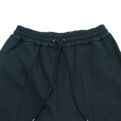 TRACK BOY PANTS / センターピンタック ストレート イージーパンツ ストレッチ素材 ハイウエスト
