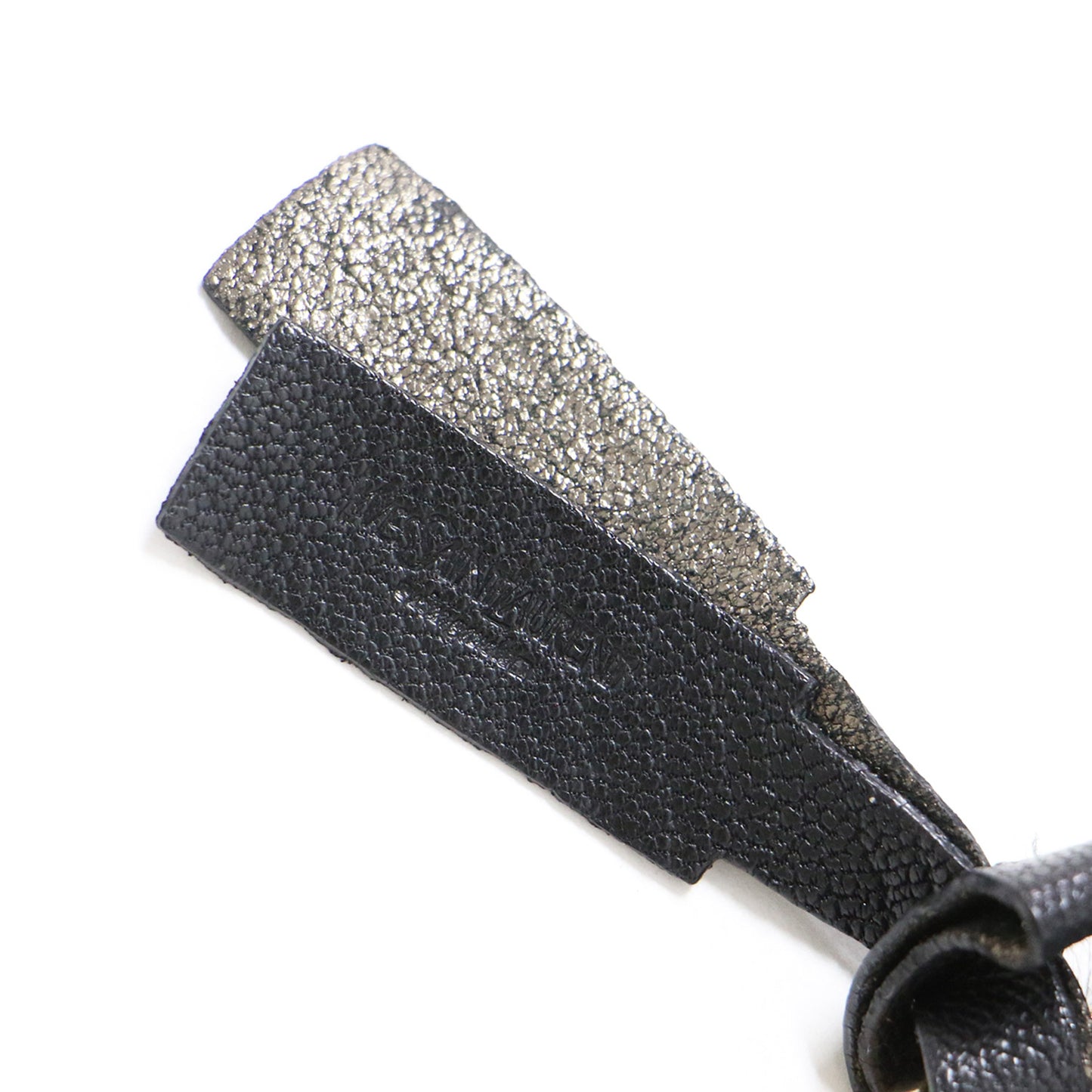 レザー リバーシブル トートバッグ / ショルダー 肩掛け メタリック 巾着型