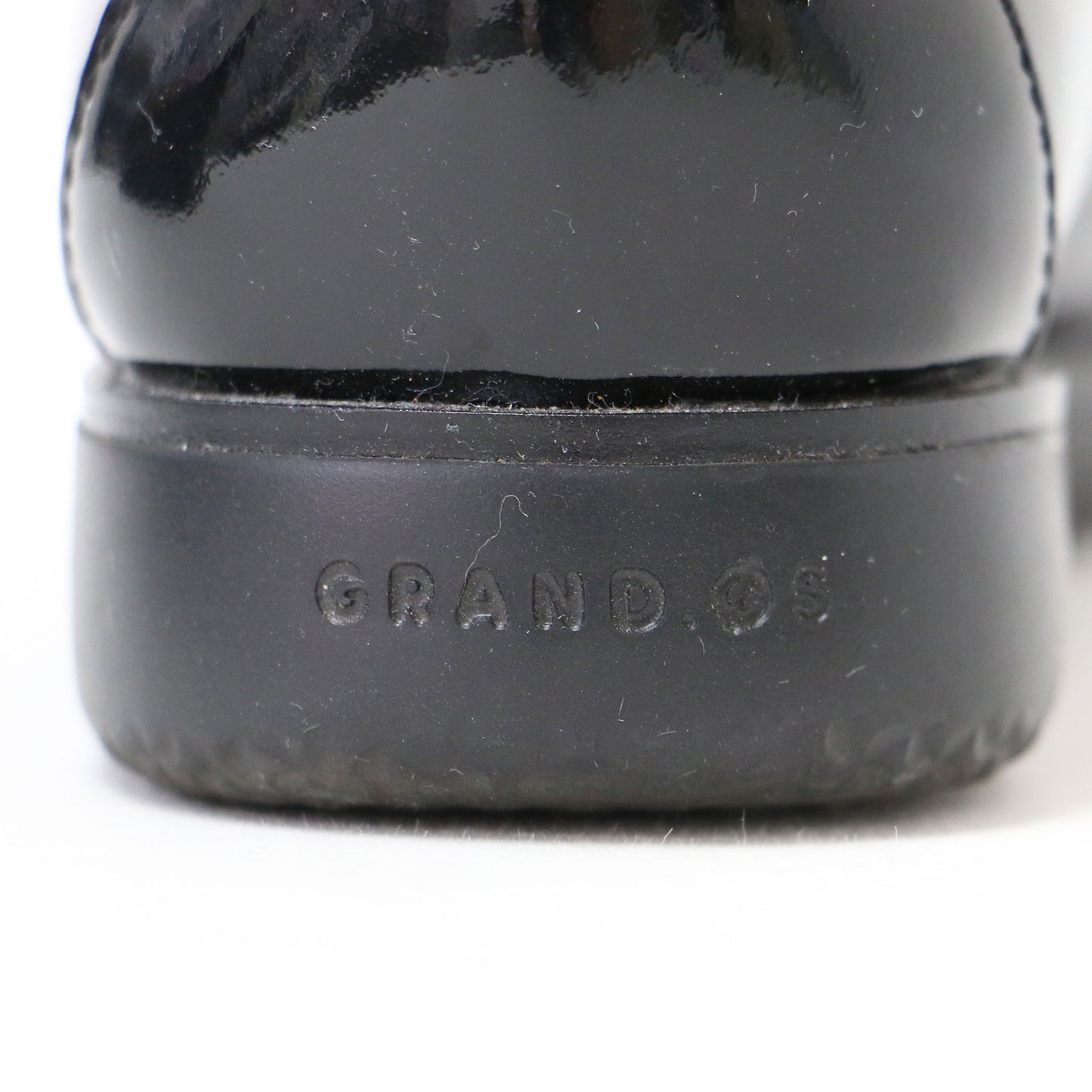 グランド アンビション トロイ ペニー スリップオン スニーカー / コインローファー フラット エナメル レザー