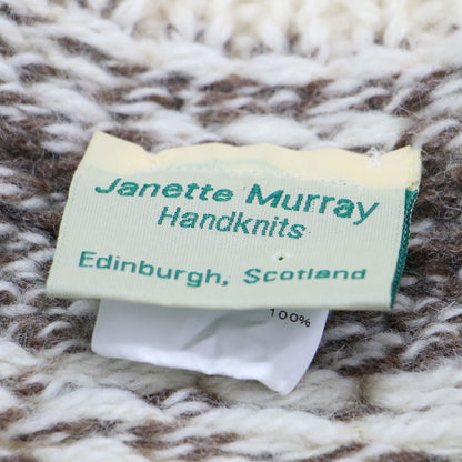 ノルディック柄 ウール カーディガン / ニット ハイネック 長袖 ローゲージ