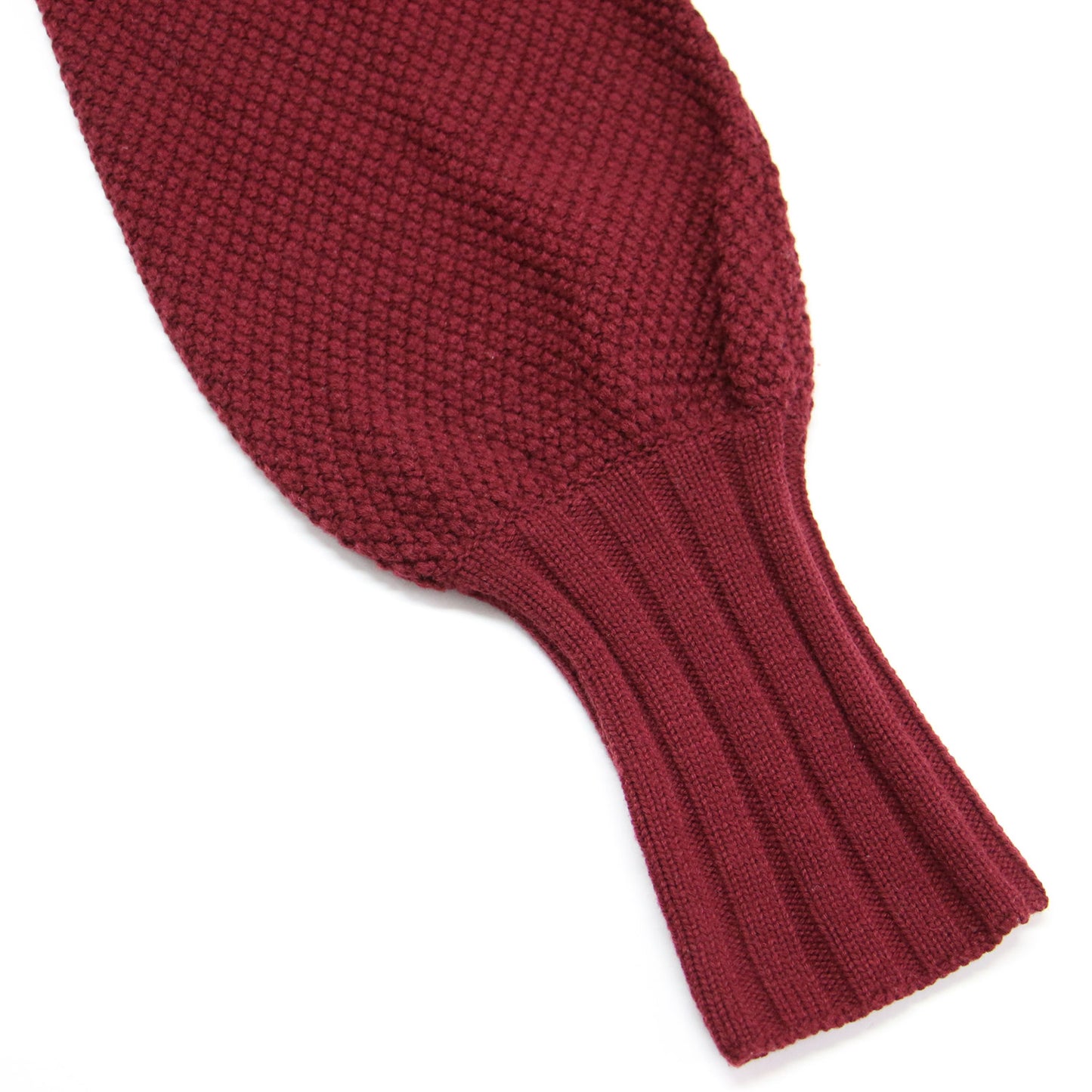 ボリュームスリーブ プルオーバー ニット / 長袖 クルーネック カシュクール 前後2WAY ウール