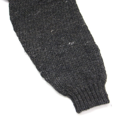 24秋冬 ウール ローゲージ ニット ワンピース / プルオーバー Vネック ミディ丈 長袖 オーバーサイズ