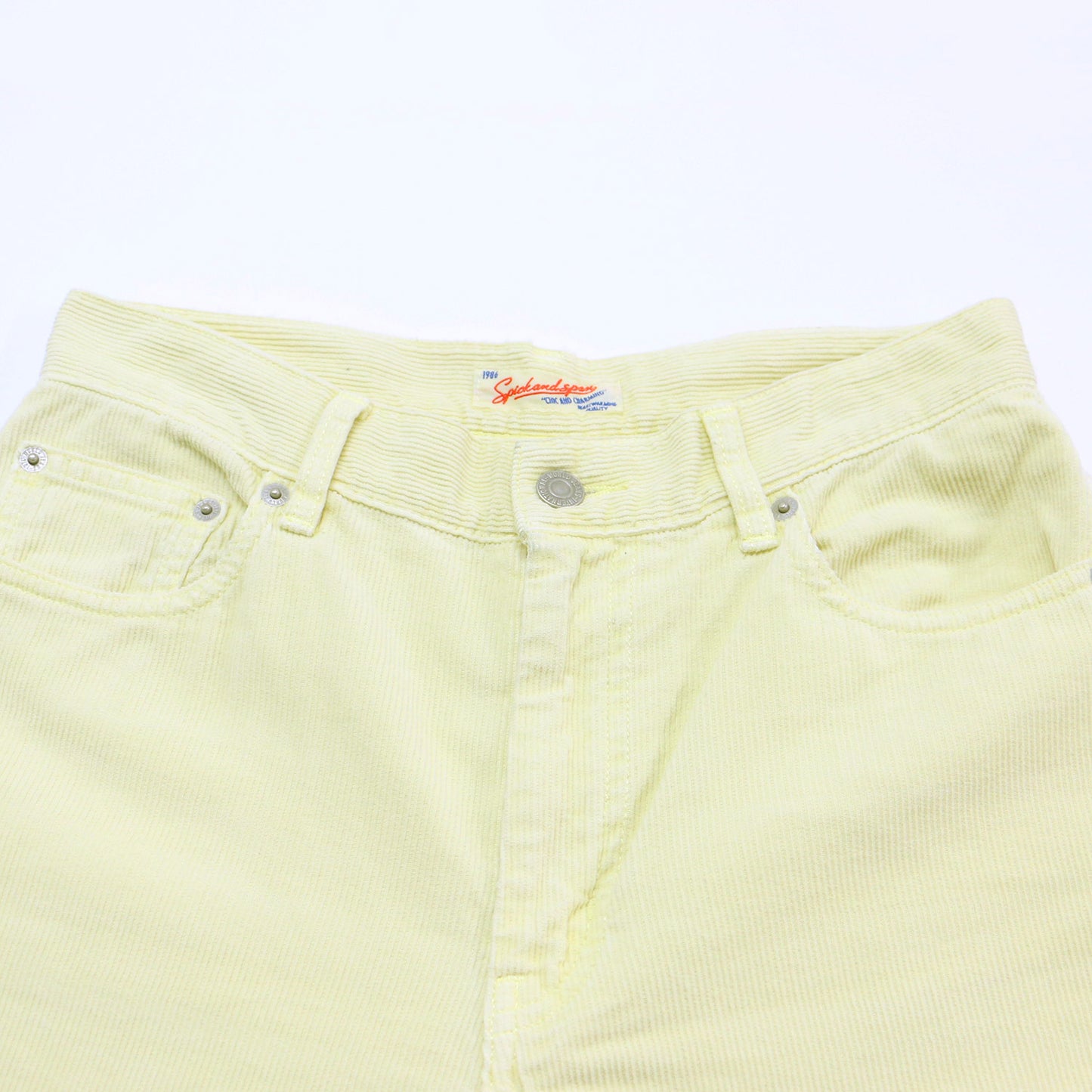 24秋冬 ガーメントダイ コーデュロイ パンツ / テーパード ハイウエスト 5ポケット