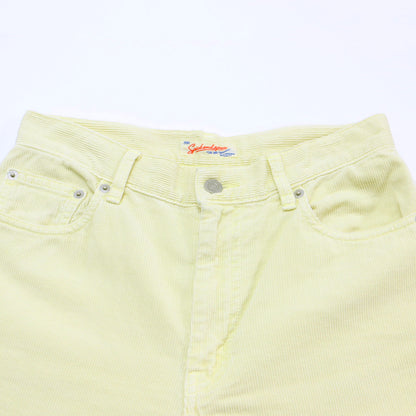 24秋冬 ガーメントダイ コーデュロイ パンツ / テーパード ハイウエスト 5ポケット