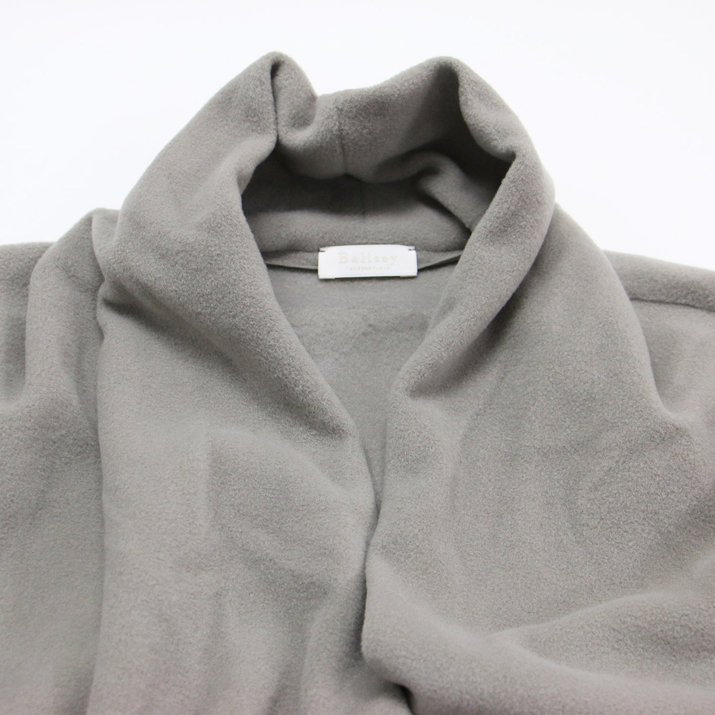 23秋冬 トスカーナジャージー ショールカラー コート / カーディガン ロング丈 長袖 ベルト付き