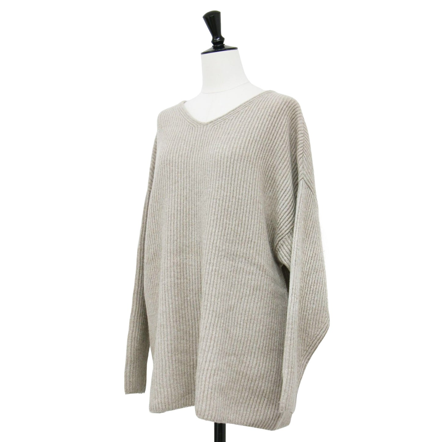 22秋冬 ウール セーブル カシミヤ Vネック プルオーバー / ニット 長袖