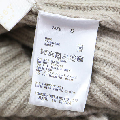 22秋冬 ウール セーブル カシミヤ Vネック プルオーバー / ニット 長袖