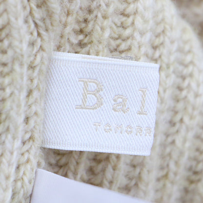 ウール セーブル カシミヤ Vネック プルオーバー / ニット 長袖 ドロップショルダー