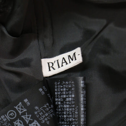 RIAM シルエット ブラウス / Vネック 長袖 カットオフ ウール オーバーサイズ