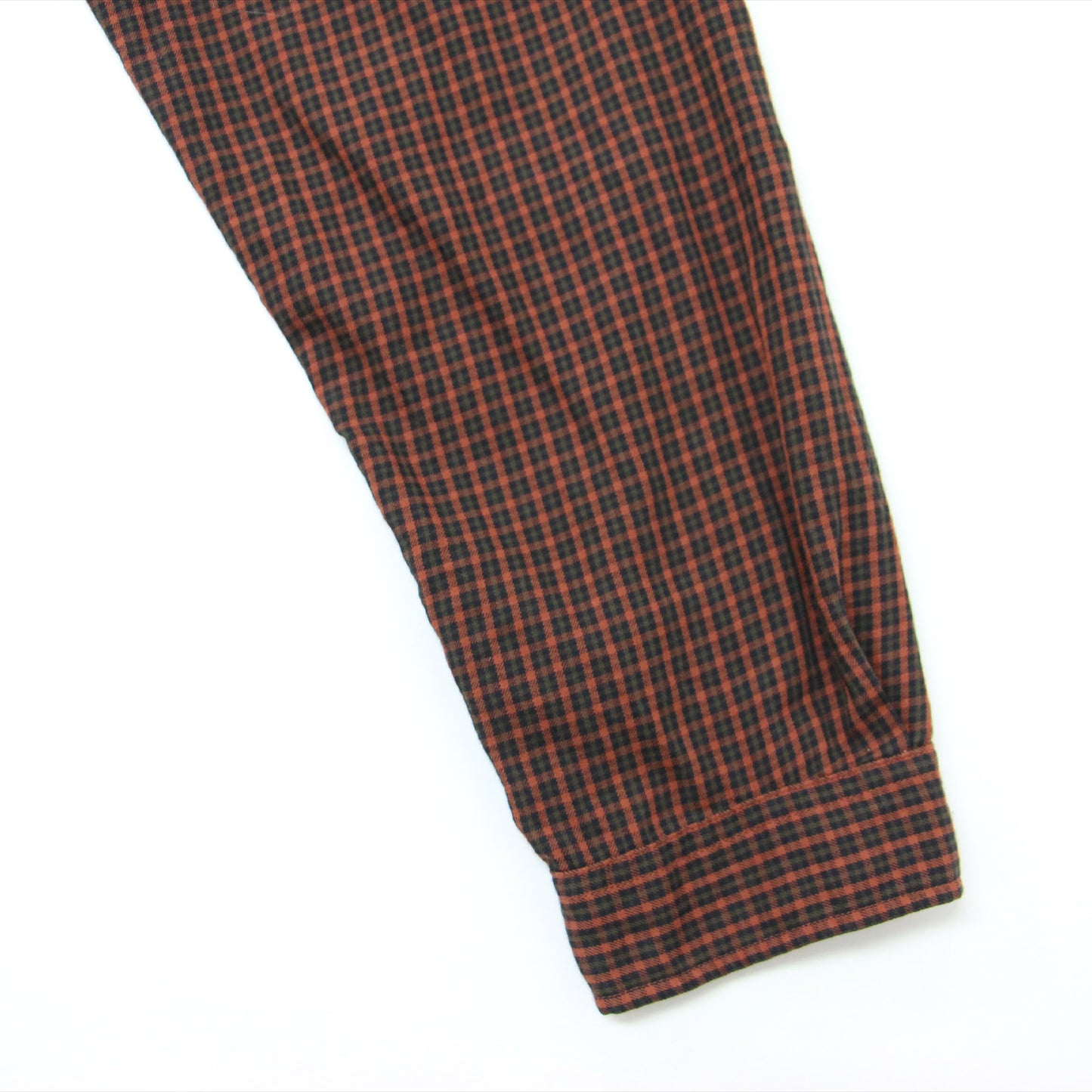 チャック柄 ロング シャツ ワンピース / 長袖 コットン ツイル