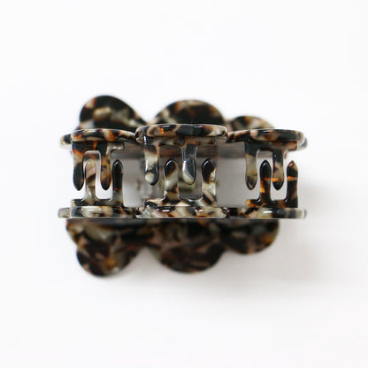 Unikko ヘア クリップ スモール / フラワー モチーフ マーブル模様