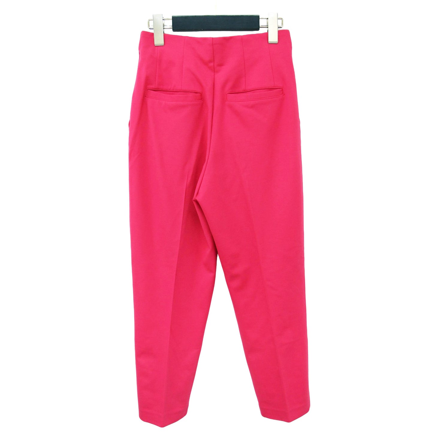 ストレッチ ポンチ タック テーパード パンツ / ジャージ素材 センタープレス ウエストゴム