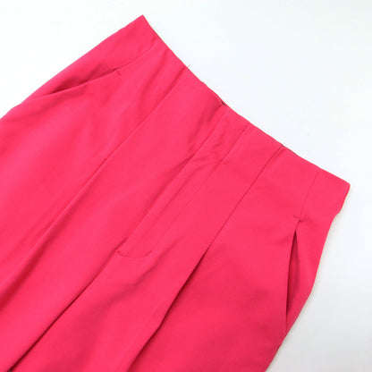 ストレッチ ポンチ タック テーパード パンツ / ジャージ素材 センタープレス ウエストゴム