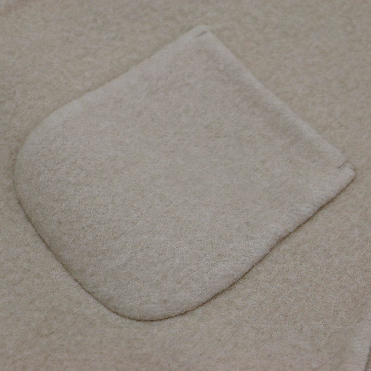 24秋冬 ウール アンゴラ リバー ベスト / brushed napping rever vest ミドル丈 クルーネック