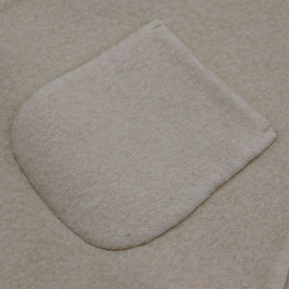 24秋冬 ウール アンゴラ リバー ベスト / brushed napping rever vest ミドル丈 クルーネック