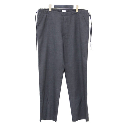 トロピカル ウール サイド ストリング スラックス / ドロスト ストレート パンツ Tropical Wool Side String Slacks
