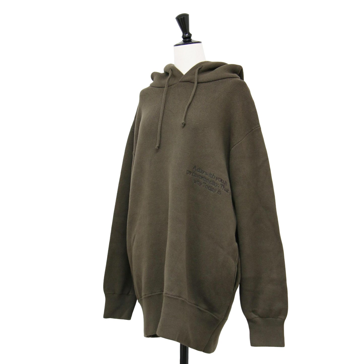 24秋冬 les Tendre 刺繍 フーディー / パーカー 長袖 オーバーサイズ ロゴ コットン