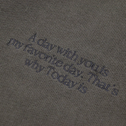 24秋冬 les Tendre 刺繍 フーディー / パーカー 長袖 オーバーサイズ ロゴ コットン