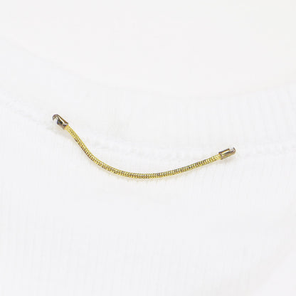 24春夏 リブ タンクトップ / カットソー ノースリーブ ラウンドネック コットン