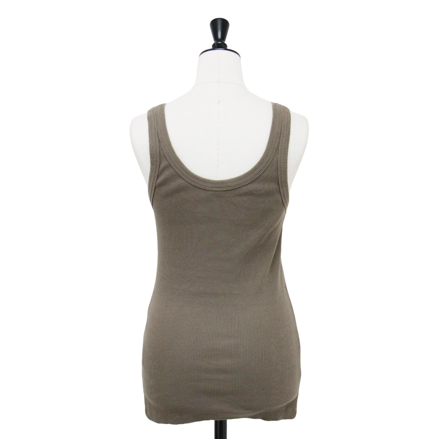 24春夏 リブ タンクトップ / カットソー ノースリーブ ラウンドネック コットン