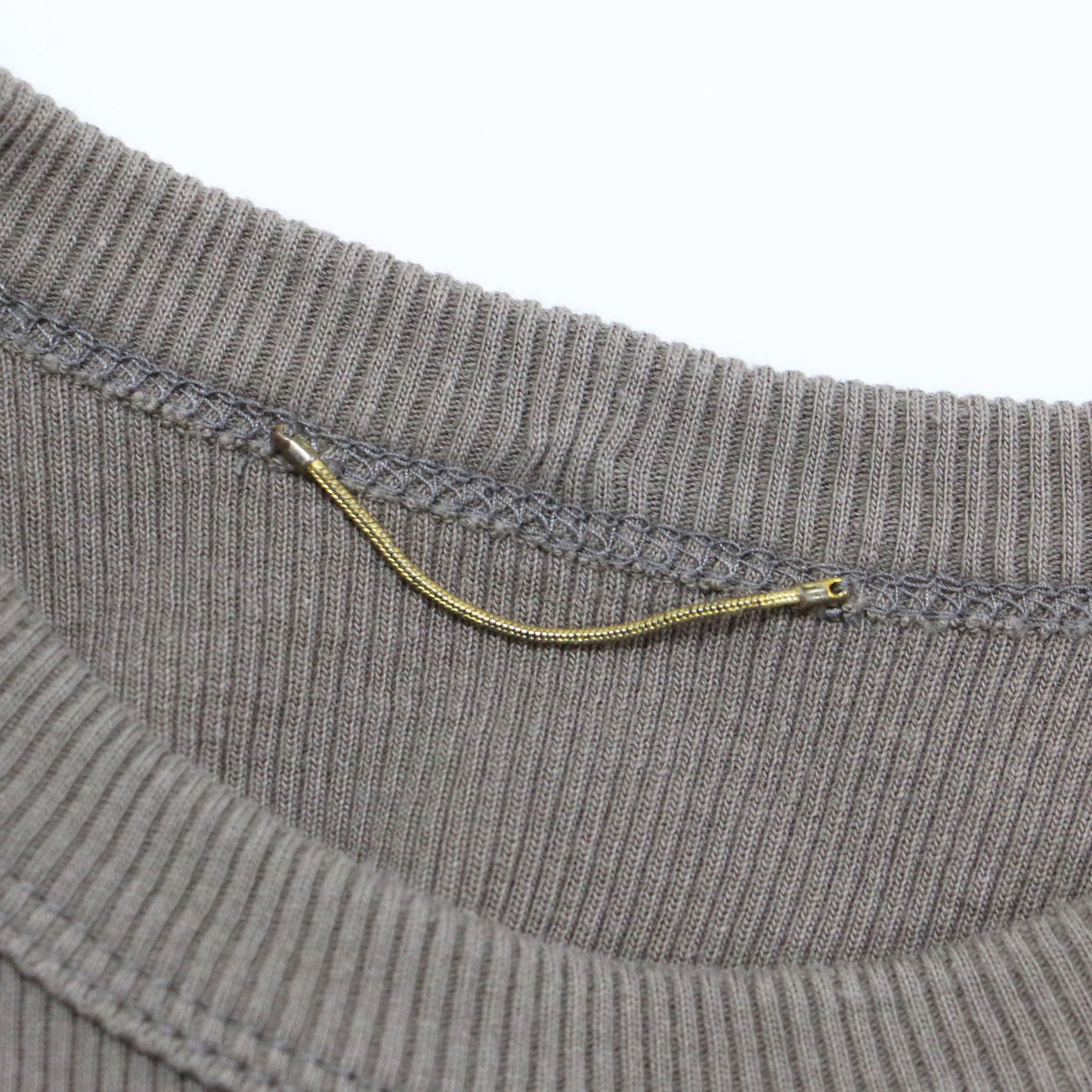 24春夏 リブ タンクトップ / カットソー ノースリーブ ラウンドネック コットン