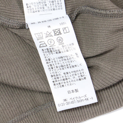 24春夏 リブ タンクトップ / カットソー ノースリーブ ラウンドネック コットン