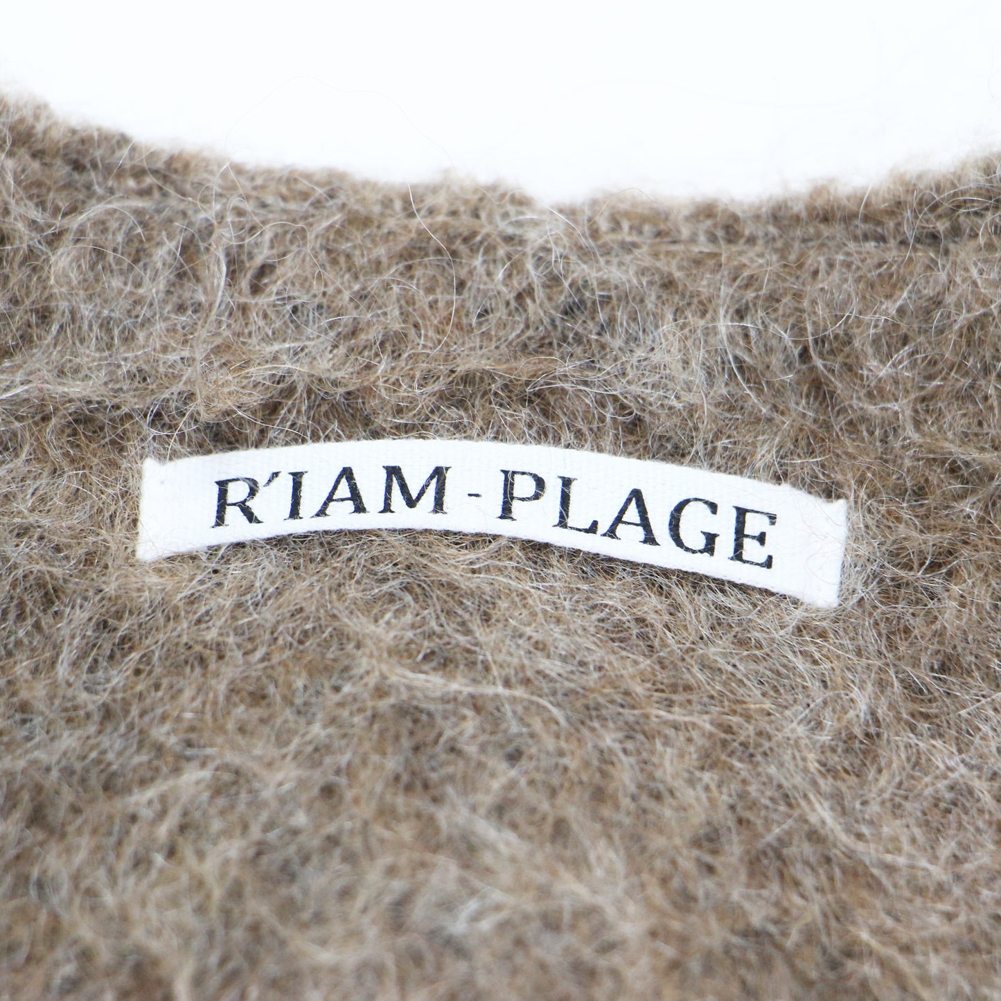 23秋冬 RIAM シャギー コート ジャケット / ショート丈 Vネック 長袖 ウール アルパカ モヘヤ