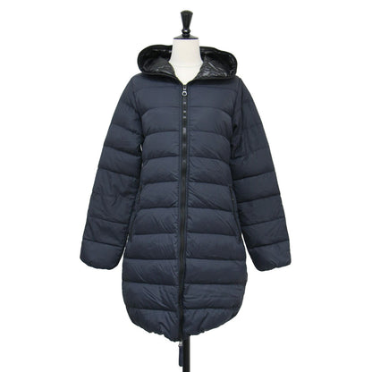 マット ナイロン ダウン コート / ACE MAT ミドル丈 ジップアップ フード付き