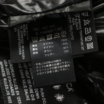 マット ナイロン ダウン コート / ACE MAT ミドル丈 ジップアップ フード付き