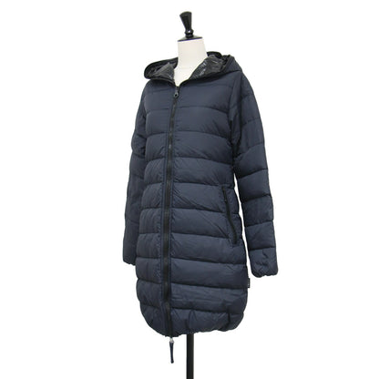 マット ナイロン ダウン コート / ACE MAT ミドル丈 ジップアップ フード付き