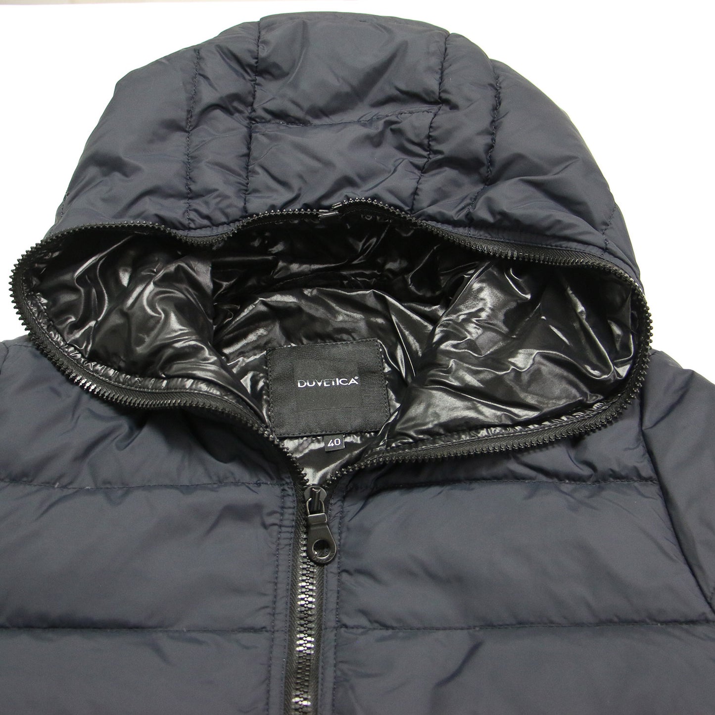 マット ナイロン ダウン コート / ACE MAT ミドル丈 ジップアップ フード付き