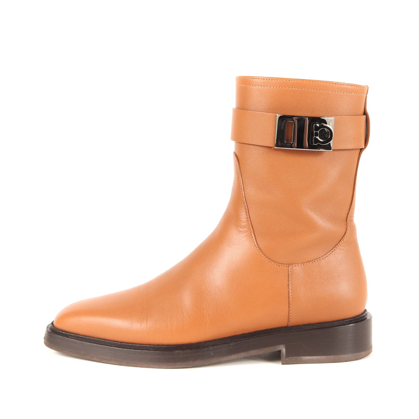 ガンチーニ レザー ショート ブーツ / BALIR フラット ベルト 牛革