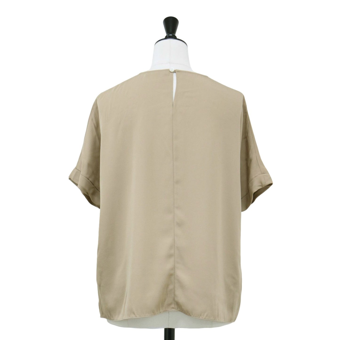 24春夏 フレンチスリーブ ブラウス / Jule Silk Tazy ロールアップ シルク ウォッシャブル