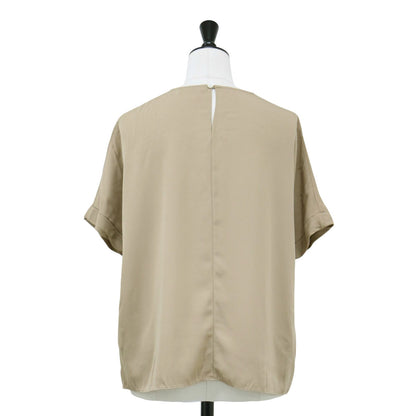 24春夏 フレンチスリーブ ブラウス / Jule Silk Tazy ロールアップ シルク ウォッシャブル