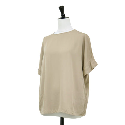 24春夏 フレンチスリーブ ブラウス / Jule Silk Tazy ロールアップ シルク ウォッシャブル