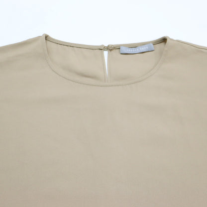 24春夏 フレンチスリーブ ブラウス / Jule Silk Tazy ロールアップ シルク ウォッシャブル