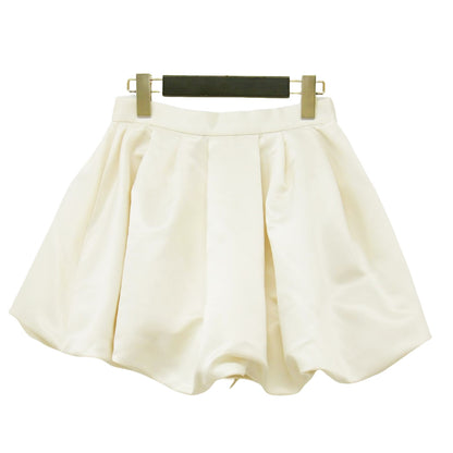 Venice balloon skirt / サテン ミニ バルーン スカート
