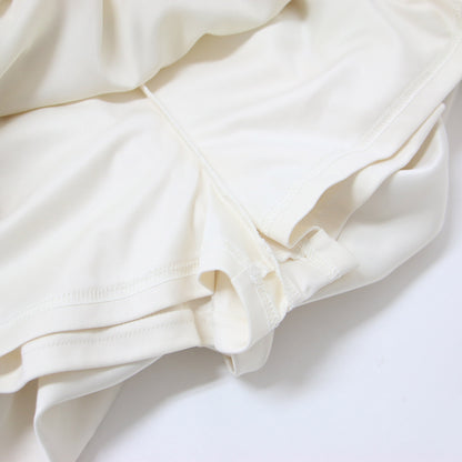 Venice balloon skirt / サテン ミニ バルーン スカート