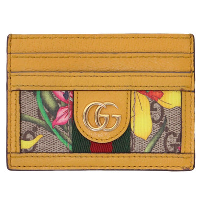 オフィディア GG フローラ カードケース 523159 / パスケース ゴールド金具 レザー イタリア製