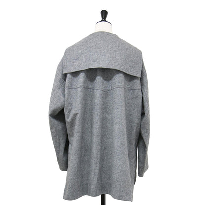 21秋冬 ウール セーラーカラー シャツ / Wool Sailor Collar Shirt ブラウス プルオーバー 長袖