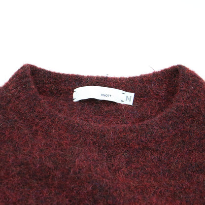 モヘア ボーダー クルーネック ニット / プルオーバー 長袖 配色 ウール